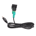 Miniatyrbild 5 av 8: Stereo USB-kabeladapter med strömbrytare för CD-spelare Radio DC 12V Universal Anslutningskabel