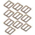 Miniatyrbild 4 av 8: 10 st Metallglidspännen Zinklegering Glansig Slitstark Brett Använd Bältesspänne för Resväska Ryggsäck DIY Brons