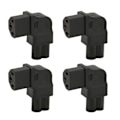 Miniatyrbillede 2 af 8: IEC320 C6 til C13 Strømadapter 90 Grader 2,5A‑10A 250V Strømstikadapter til UPS Computer Stik 4 stk.