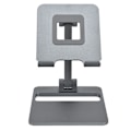 Miniatyrbillede 1 af 8: Justerbar mobiltelefonholder Foldbar aluminiumslegering tabletstativ til kontorbibliotek