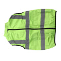 Miniatyrbild 3 av 8: Cool Vest Sommar Kylande Fläkt Väst Luftkonditionerad Reflekterande Stripe Laddningsbar Arbetskläder 5V Fluorescerande Grön XXXL