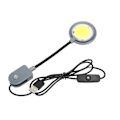 Miniatyrbillede 2 af 8: Klips-på LED Akvariebelysning Høj Lysstyrke Blødt Lys Fleksibel Mini Fiskekum Klipslampe til Ferskvand Saltvand