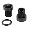 Miniatyrbillede 2 af 8: 2 stk. Cykelkrankbolt Spline Mittaksel Aluminiumlegering Højstyrke Antikorrosion Robust Holdbar Cykelkrankdæksel Sort