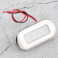 Miniatyrbillede 7 af 8: 12V DC LED Gangstilyslys Oval Form 3 Lampeperler IP67 Vandafvisende til Marinebåd RV Varmt Hvid
