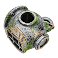 Miniatyrbillede 5 af 8: Akvarium Hjelm Ornament Simulation Giftfri Skjulested Hus Harpiks Fiskekum Dekoration til Ferskvand Saltvand