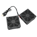 Miniatyrbillede 5 af 8: Computer Router Blæser med Støvdæksel USB Strøm Varmeafledning Værktøj til ASUS RTAC68U AC86U EX6200 Tengda AC15