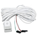 Miniatyrbild 3 av 8: PC-strömbrytare Vit Mekanisk Tangent Blå Switch Bakgrundsbelyst Plug and Play PC-strömknapp för Dator Kontor Spel Grön Ljus 13,1 fot Kabel