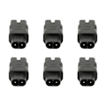 Miniatyrbillede 4 af 8: 6 stk. IEC320 C8 til IEC320 C15 Strømadapter IEC320 Han C8 til Hun C15 Strømstikadapter til PDU Chassis UPS Stikkontakt