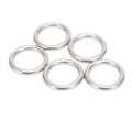Miniatyrbilde 7 av 8: 5 stk 304 rustfritt stål, runde O-ringer, sømløs, sømløs metall O-ring for seiling, dykking, 5x25 mm