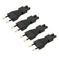 Pikkukuva 8 / 8: 4 kpl EU-pistokeuros-uros-IEC320 C5 -virtapistokkeen sovitin 2,5A 250V Plug and Play -virtapistokkeen sovitin EU-pistoke 100‑250V