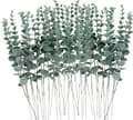 36 st Eukalyptusstjälkar Konstgjorda Eukalyptusblad 38 cm Faux Eucalyptuses Grenar för Bröllopsbukett Heminredning