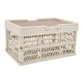 Miniatyrbillede 4 af 8: Camping Picnic Kurv Foldbar Stor Kapacitet Multifunktion Håndholdt Camping Opbevaringskurv Camping Opbevaringsboks Grå Hvid M