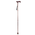 Miniatyrbillede 1 af 8: Legerbar Foldbar Ældre Sikkerhedsvandring Stok Guide Blind Stok Krykke Bronze Justerbar Længde
