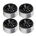 Miniatyrbilde 5 av 8: 4 stk 1,9 tommers RC Beadlock Hjulnav Aluminium Legering CNC RC Hjulfelger Nav Utbytting for Axial SCX10 for Hsp Svart