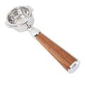 Pikkukuva 7 / 8: 58mm pohjaton portafilter puukahvalla sopii Expobar E61:lle Flair 58:lle Sanremolle Faema Tracwoodille