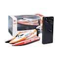 Pikkukuva 1 / 8: RC 2,4 GHz kaukosäädin 4-kanavainen minimiveneilykilpaveneen moottorivenemalli Laiva-ajoneuvo (oranssi)