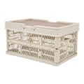 Miniatyrbillede 3 af 8: Camping Picnic Kurv Foldbar Stor Kapacitet Multifunktion Håndholdt Camping Opbevaringskurv Camping Opbevaringsboks Grå Hvid M