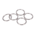 Miniatyrbilde 8 av 8: 5 stk 304 rustfritt stål runde O-ringer for flere formål sømløs sveising O-ring for yogaringer Hengekøye seiling dykking 5x30 mm