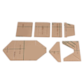 Miniatyrbillede 7 af 8: 7 stk. Kortpakke Akryl Skabelon Præcis Skærafstand Transparent Klar Layout DIY Akryl Skabelon til Gaver