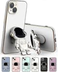 Astronaut Foldable Stand Case Compatible With Iphone 12 Pro/12, Electroplated Tpu Protective Shell