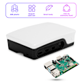 Miniatyrbillede 5 af 8: ABS Kabinet Sort Hvid Passer til Raspberry Pi 4B Beskyttende Skal Sort Hvid