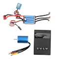 Miniatyrbilde 2 av 8: 2435 4800KV Børsteløs Motor med 25A ESC Børsteløs Programmeringskort Combosett Passer for Traxxas 1/16 1/18 RC Bil