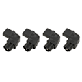 Miniatyrbillede 8 af 8: IEC320 C6 til C13 Strømadapter 90 Grader 2,5A‑10A 250V Strømstikadapter til UPS Computer Stik 4 stk.