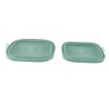 Miniatyrbilde 6 av 8: 2 stk gjenbrukbare silikon frityrkurv sammenleggbar firkantet silikon frityrkurv for baking kaker brød kjøtt grønn