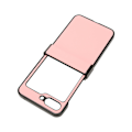 Miniatyrbild 5 av 8: Lichee Mönster Mobiltelefon Syntetiskt Läder Fodral Vikbar Skärm Mobiltelefon Skyddsfodral för Galaxy Z Flip 5 Fodral Rosa