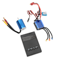 Miniatyrbilde 8 av 8: 2435 4800KV Børsteløs Motor med 25A ESC Børsteløs Programmeringskort Combosett Passer for Traxxas 1/16 1/18 RC Bil