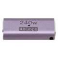 Pikkukuva 4 / 8: USB4.0 C-naaras-naar-naaras-sovitin, tukee PD 240W 40Gbps 8K 60Hz USB Type C -liitäntää kannettaville tietokoneille, puhelimille ja muille Type C -laitteille