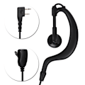 Miniatyrbillede 3 af 8: K head 120cm Bærbar Walkie talkie HD Headset Støjreduktion Intercom Øretelefon Sort