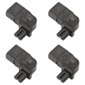 Pikkukuva 2 / 8: 4 kpl IEC320 C14 - IEC320 C7 virtapäätä 90 asteen uros C14 naaras C7 virtapistokkeella PDU-kotelo UPS-pistokkeelle
