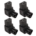 Miniatyrbillede 4 af 8: 4 stk. IEC320 C6 til IEC320 C13 Strømadapter Plug and Play C6 til C13 Højre Vinkel 90 Grader Strømadapter til UPS PDU Server