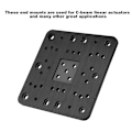 Miniatyrbillede 6 af 8: 3D Printer CNC Byggeplade Monteringsplade Gantry Plade Til C beam XLarge