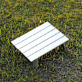 Miniatyrbild 8 av 8: Litet hopfällbart bord för utomhusbruk i aluminiumlegering, bärbar hopfällbar campingbord för strandpicknick, silver