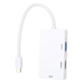 Pikkukuva 2 / 8: 3 in 1 DP -muunnin MiniDP - HDMI DVI VGA -kaapelisovitin, ei tarvitse ulkoista virtalähdettä