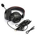 Miniatyrbillede 1 af 8: K3 Sort Rød ABS Gaming Headset RGB Hovedtelefoner til PS4/Xbox one x/Xbox one/PC/Laptop/PSP/Tablet PC/IOS/Android Sort Rød (RGB Lys)