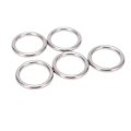 Miniatyrbilde 1 av 8: 5 stk 304 rustfritt stål runde O-ringer for flere formål sømløs sveising O-ring for yogaringer Hengekøye seiling dykking 5x30 mm