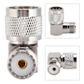 Miniatyrbillede 2 af 8: N Han til M Hun Højre Vinkel Koaksial Adapter Antenne Adapter til UHF Konnektor