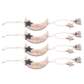 Miniatyrbilde 6 av 8: 4 stk. Eid Måne Ornament Tre Måne Stjerne Slitesterk Utsøkt Design Tre Måne Stjerne Anheng for Hjemmefest Kontor