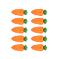 Miniatyrbillede 4 af 8: 10 stk. Gulerodformet slikæske Plastik slikæskebeholder til bryllupsgavefestgave Transparent orange