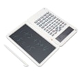 Miniatyrbillede 6 af 8: Lommeregner med notesblok, bærbar, 10 cifre LCD-display, videnskabelig lommeregner til skole, kontor, møder og familie, hvid