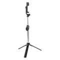 Miniatyrbillede 7 af 8: Mini Stativ Sort ABS 360 Grader Rotérbar Justerbar Højde Fjernbetjening Vlogging Stativ til Telefon Live Streaming