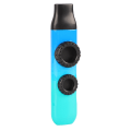 Miniatyrbilde 3 av 8: Kazoo Plastic Professional Justerbar Tone Musikkinstrument med 10 stk Fløytemembraner for Ukulele Fiolin Høyglans Cyan Blue Gradient
