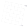 Miniatyrbilde 4 av 8: Gitterveggpanel Veggdukkearrangør Jernnett Hjem Oppbevaringshylle Foto Henge- og Displayhylle 30x30cm Hvit
