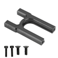 Miniatyrbilde 2 av 8: RC Senterdifffeste i Aluminiumlegering, Lett, RC Senterdifferensialfeste for ARRMA 1/7 1/8 RC Biler, Svart
