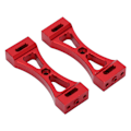 Miniatyrbillede 4 af 8: 2 stk RC metalbjælke 53 mm længde Center fast montering aluminium til WPL B14 B16 B36 Q60 Q61 Rød