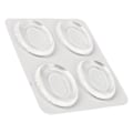 Miniatyrbilde 5 av 8: 4 stk Drum Mute Pad Silikon Transparent Myk selvklebende Drum Dempere Lyddemper Pads