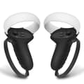 Controller Grips Compatible with Quest 2 Soft Non-Slip Silicone Cover with Adjustable Leather Hand Knuckle Strap